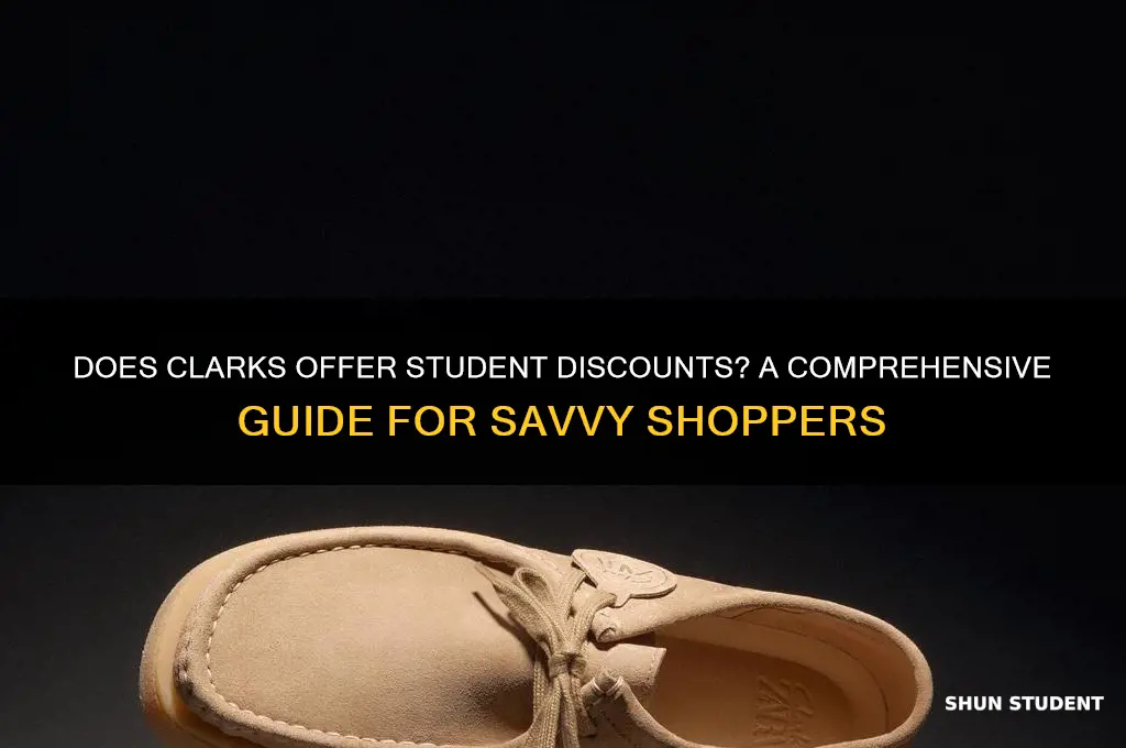 does clarks shoes do student discount