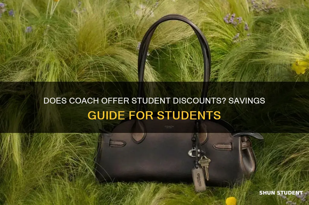 does coach do a student discount