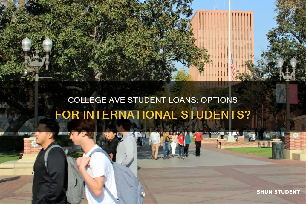 does college ave student loans provide loan to international students