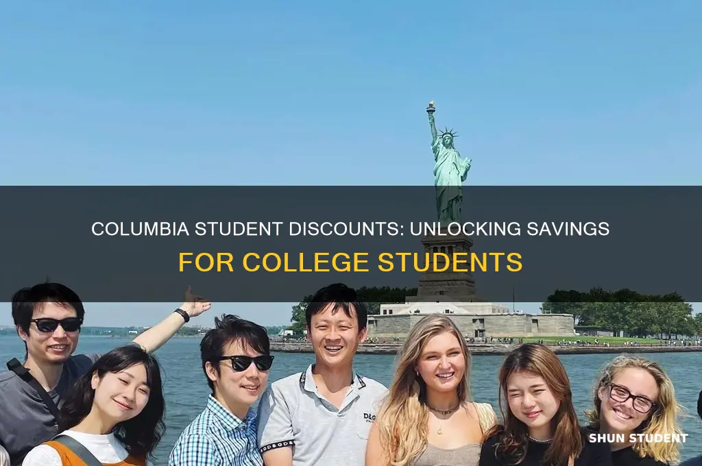 does columbia do student discount