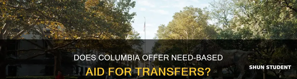 does columbia university give need-base for transfer students