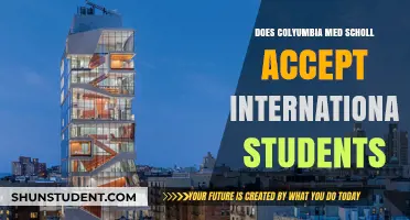 International Students at Columbia Med School: Accepted?