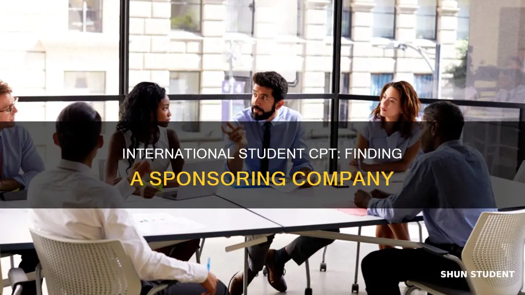 does companies sponsor international students for cpt