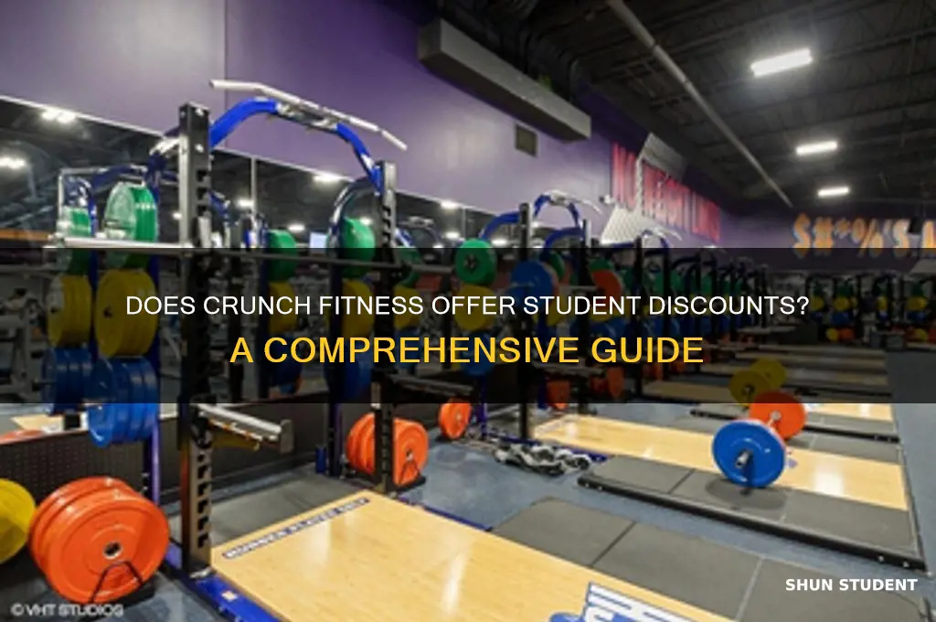 does crunch fitness do student discounts