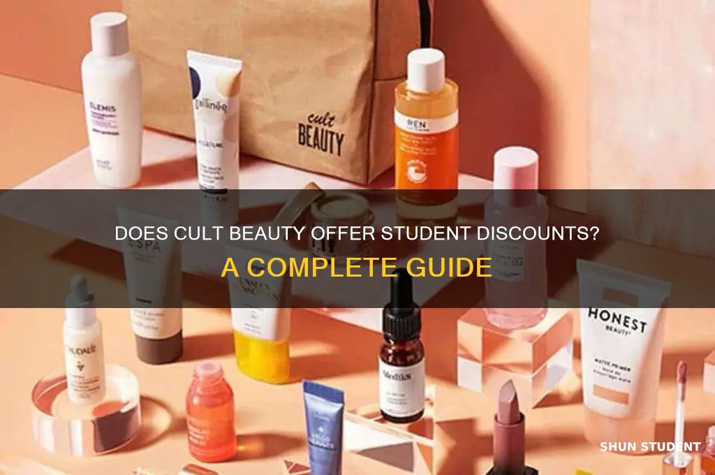 does cult beauty do student discount