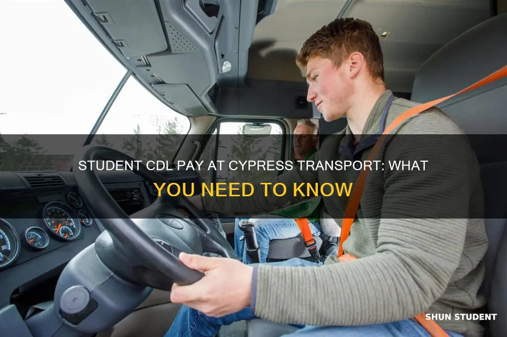 does cypress transport pay student cdl