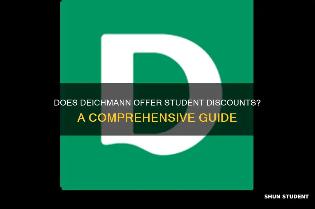 does deichmann do student discount
