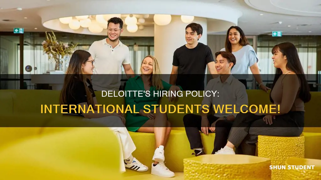 does deloitte accept international students
