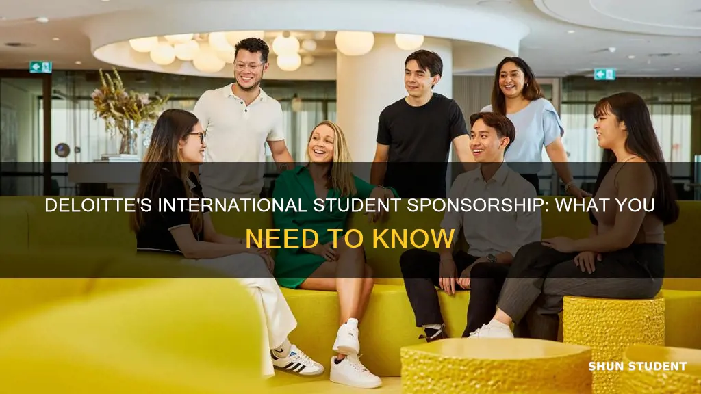 does deloitte sponsor international students