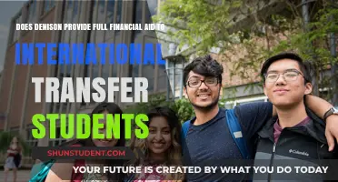 Denison Financial Aid: International Transfers Covered?