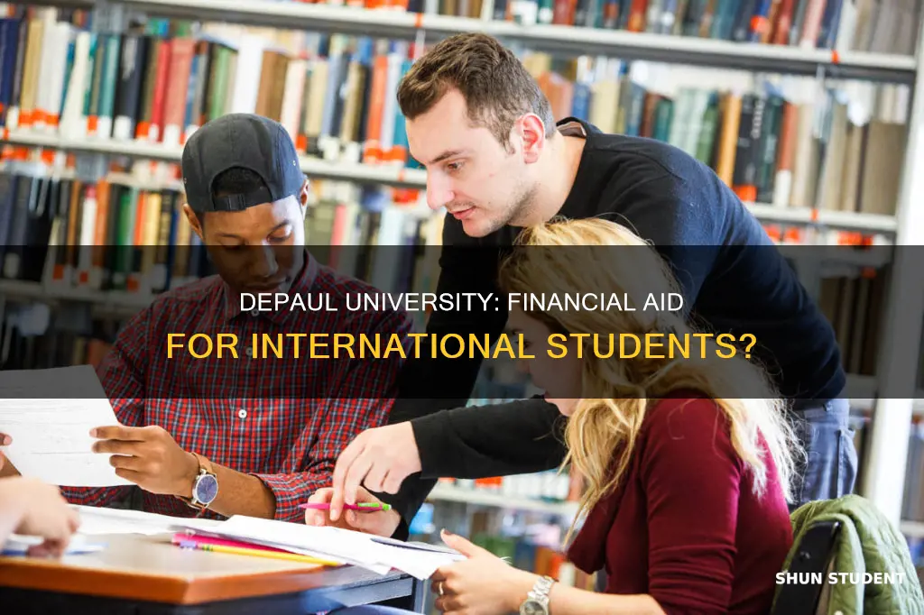 does depaul university give financial aid to international students