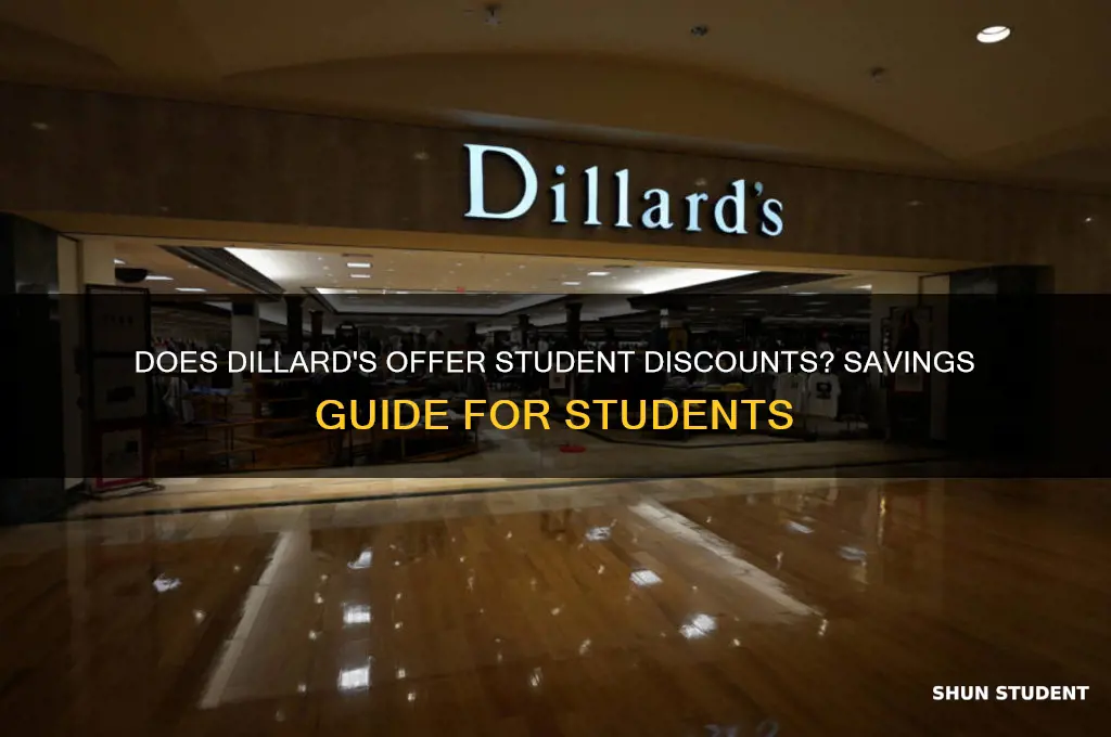 does dillards have a student discount