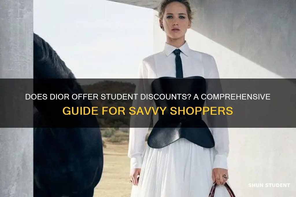 does dior do student discount