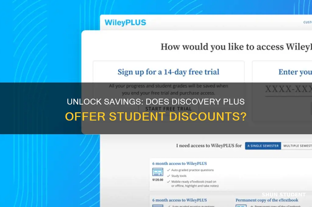 does discovery plus have a student discount