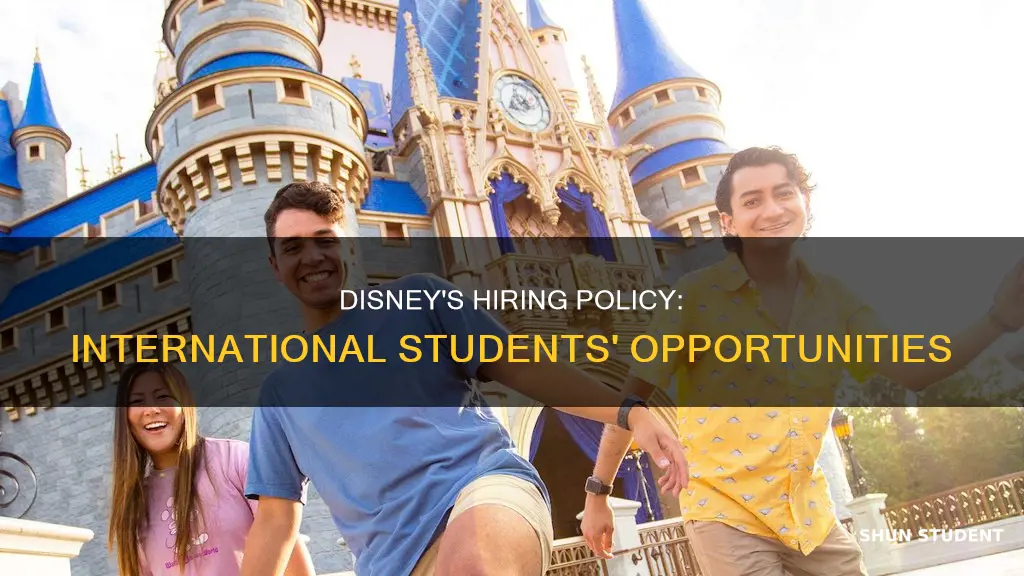 does disney hire international students