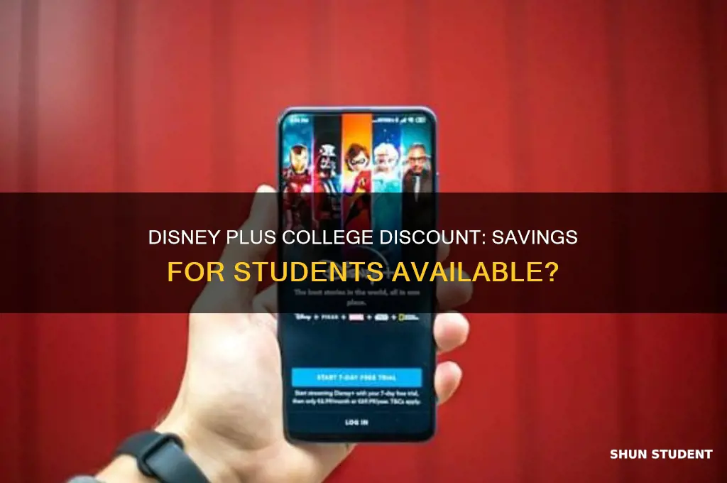 does disney plus have a college student discount