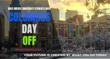 Drexel University: Columbus Day Off or Not?