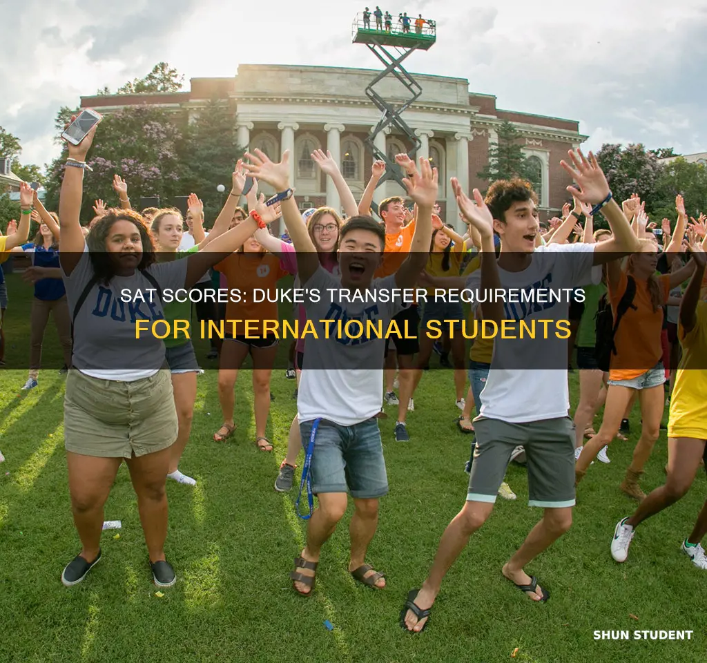 does duke require sat for international transfer students