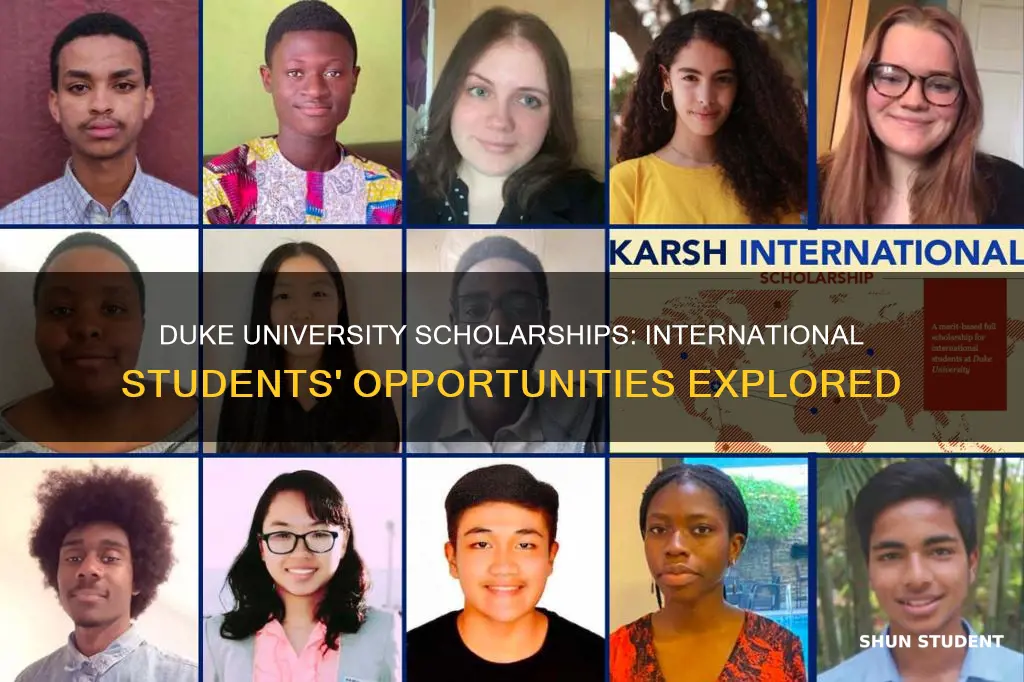 does duke university offer scholarships for international students