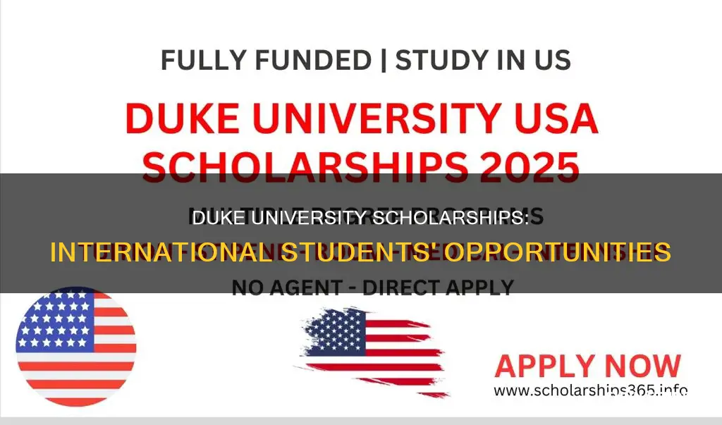 does duke university offer scholarships for international students