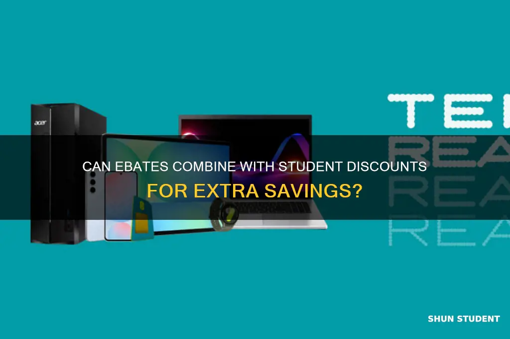 does ebates stack student discount