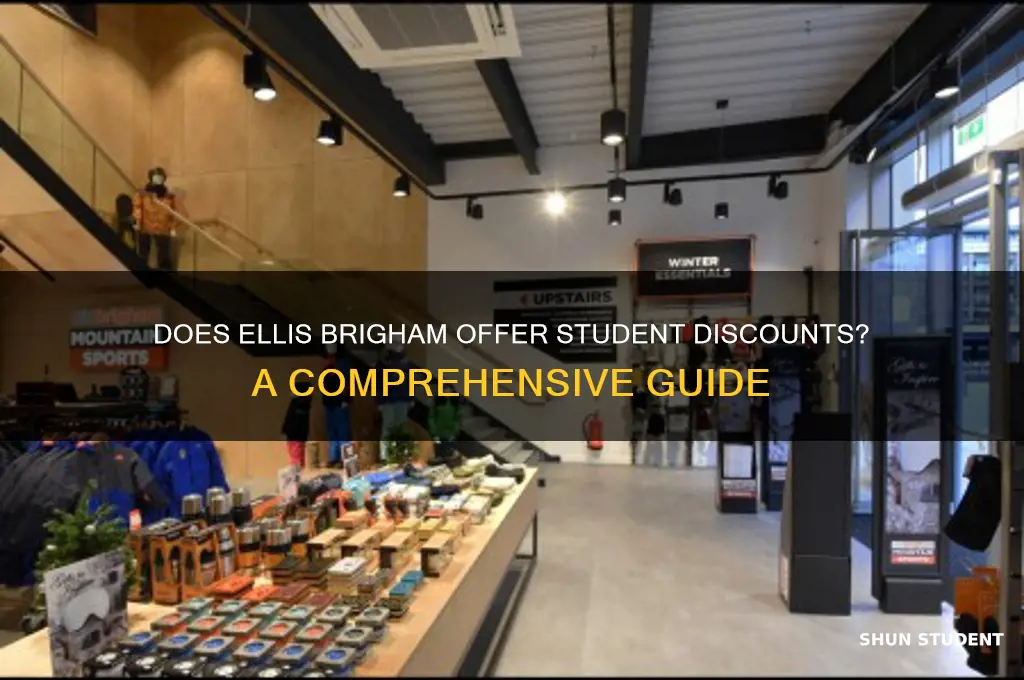 does ellis brigham do student discount