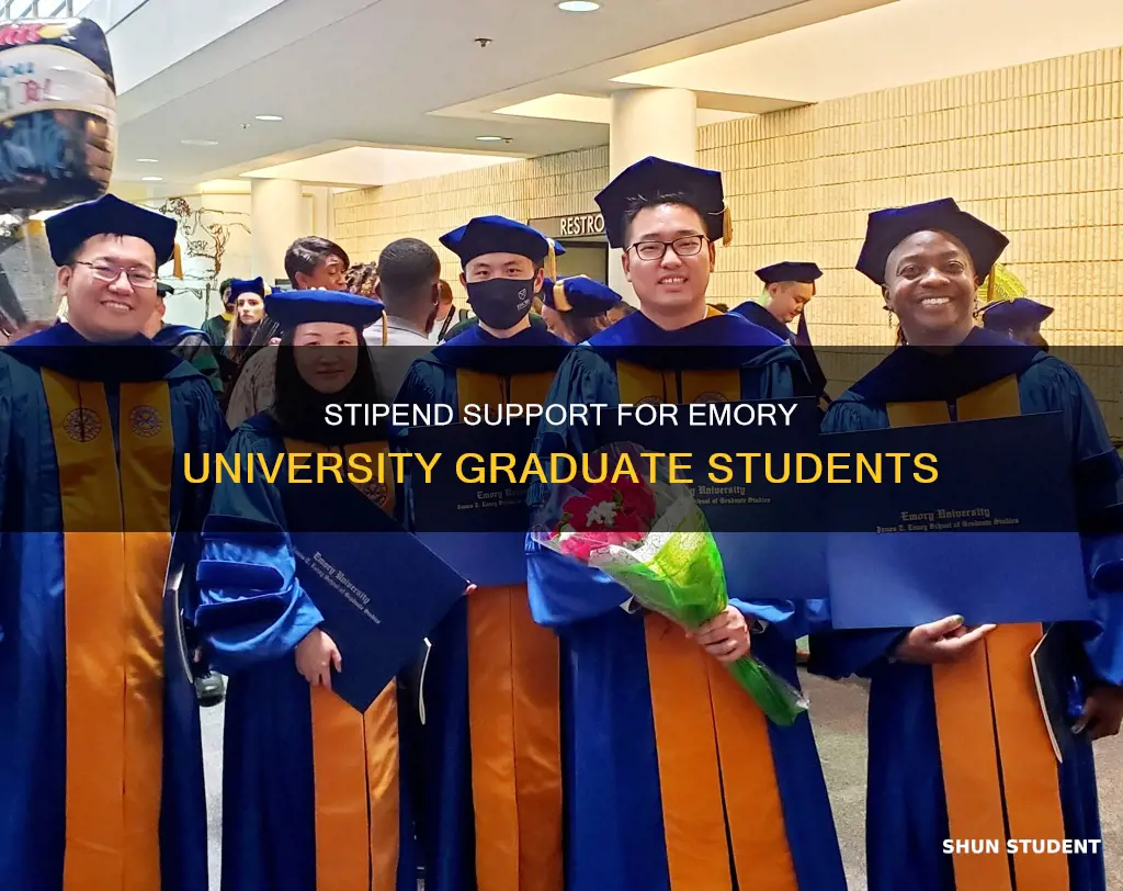 does emory university provide stipend for graduate students