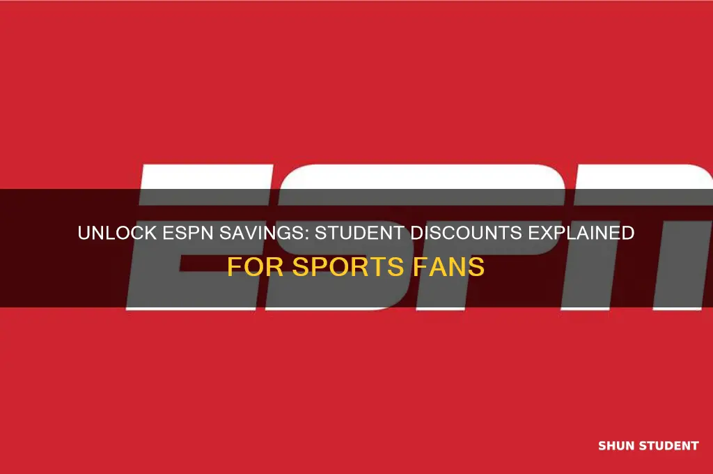 does espn have a student discount