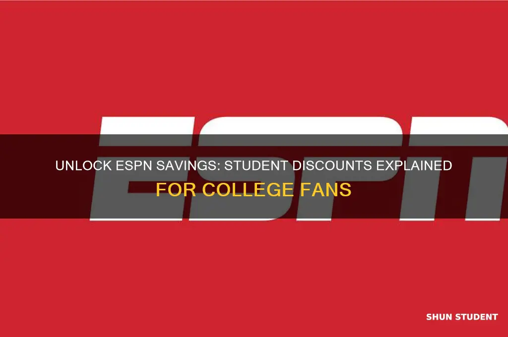 does espn have student discount