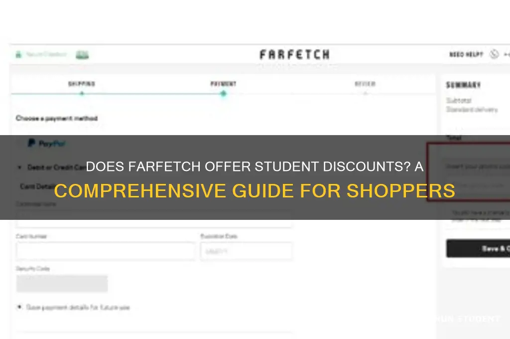 does farfetch do student discount
