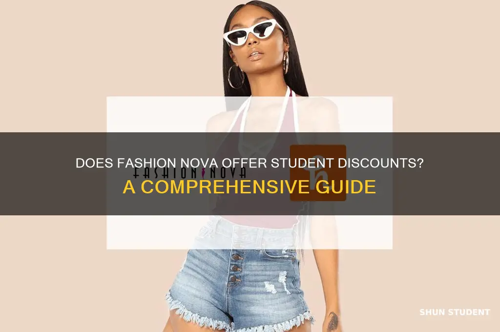 does fashion nova do student discount