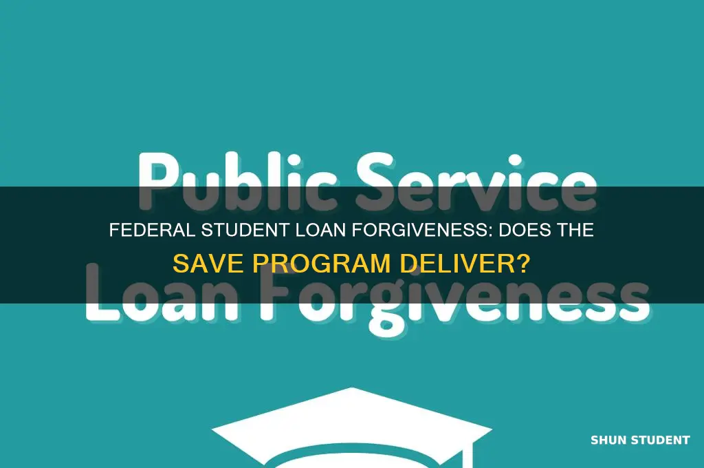 does federal save program student loans forgive loans