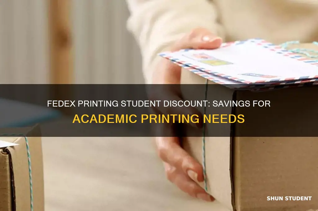 does fedex printing have student discount