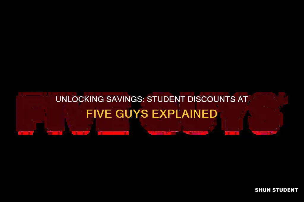 does five guys do student discount