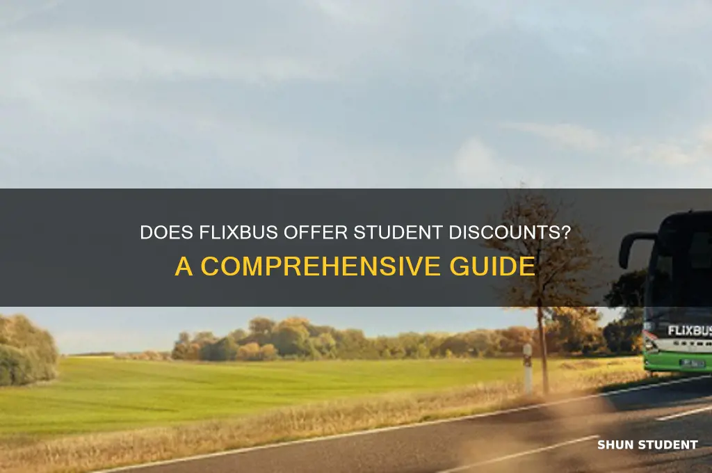 does flixbus have student discount