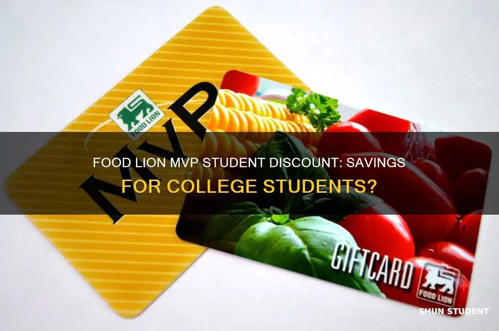 does food lion mvp student discount