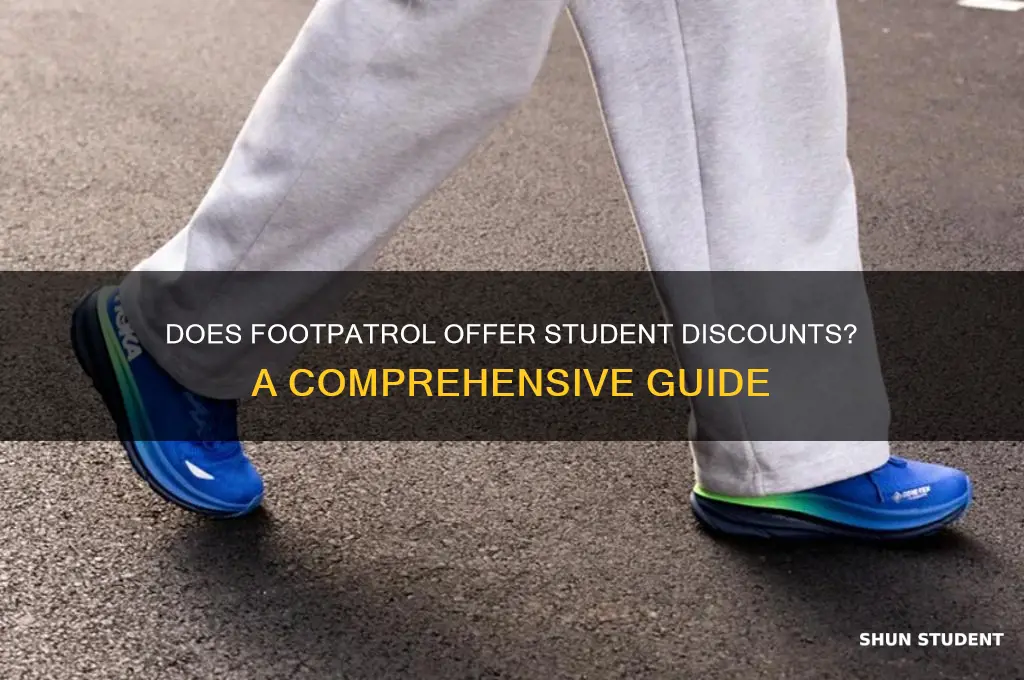 does footpatrol do student discount