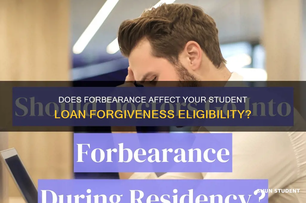 does forbearance count towards student loan forgiveness