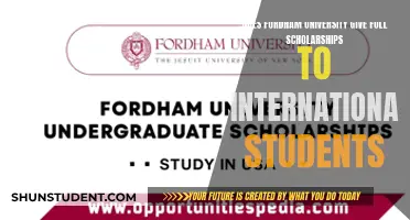 Fordham University: Full Scholarships for International Students?