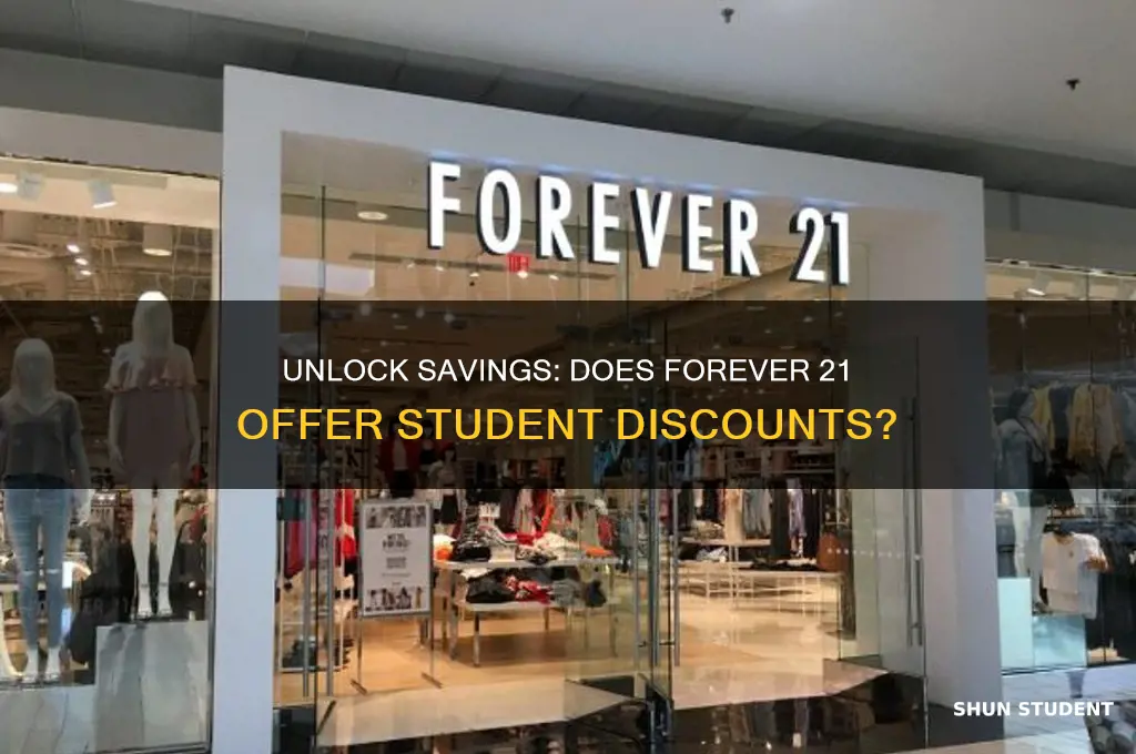 does forever 21 do student discount