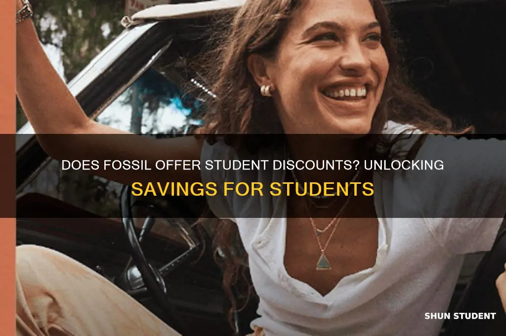 does fossil do student discount