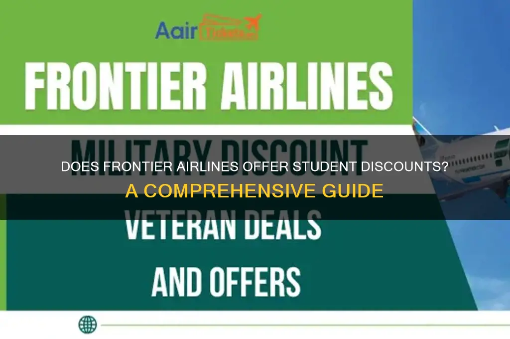 does frontier do student discounts