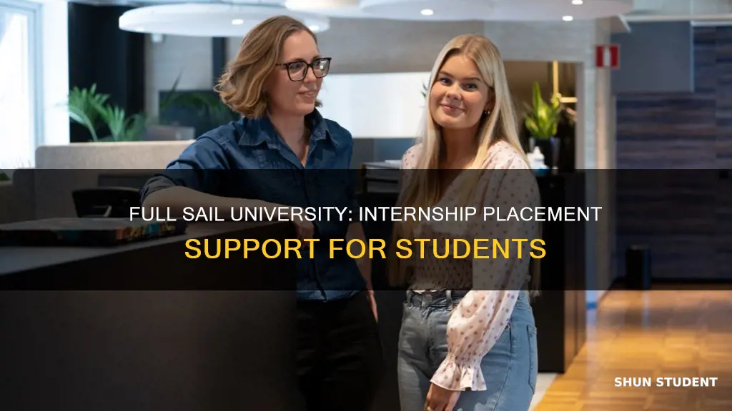 does full sail university place students into internshoips