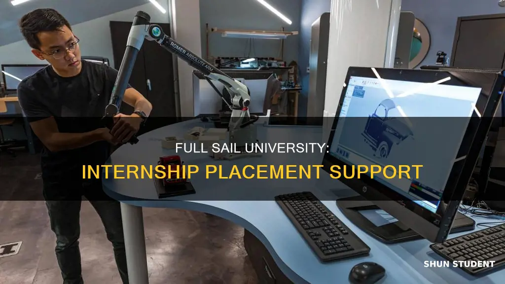 does full sail university place students into internshoips