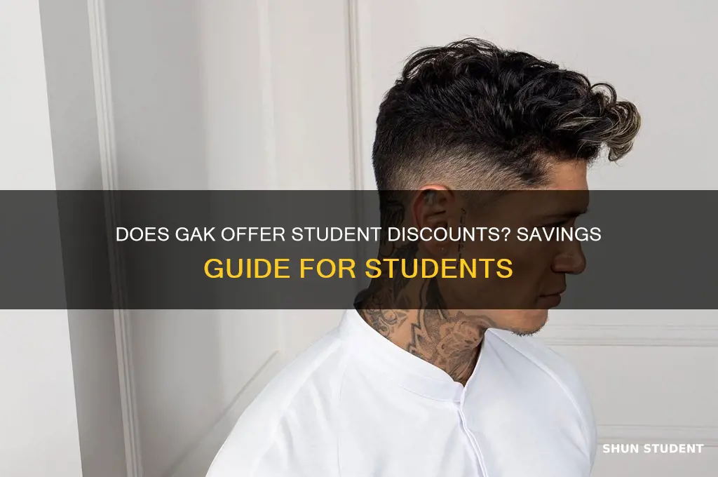 does gak do student discount