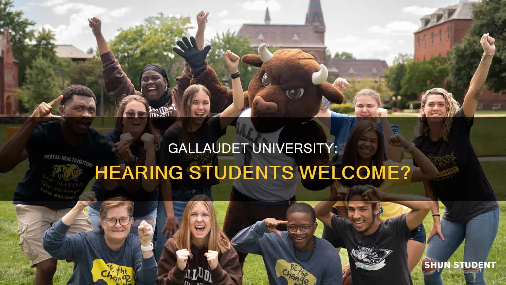 does gallaudet university accept hearing students