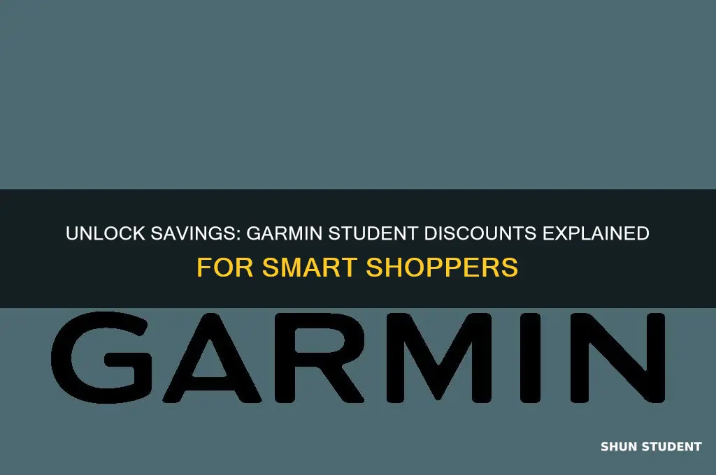 does garmin do student discount