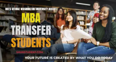 Transferring MBA Students: George Washington University's Policy