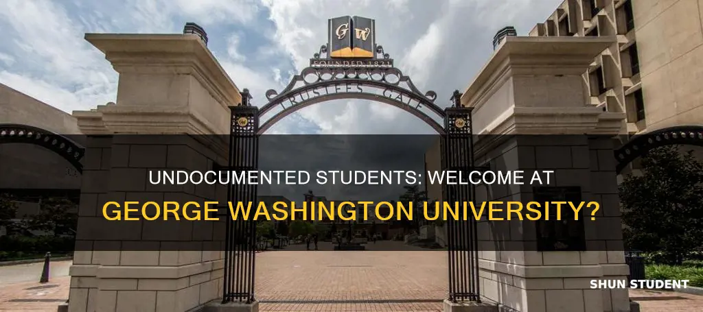 does george washington university accept undocumented students