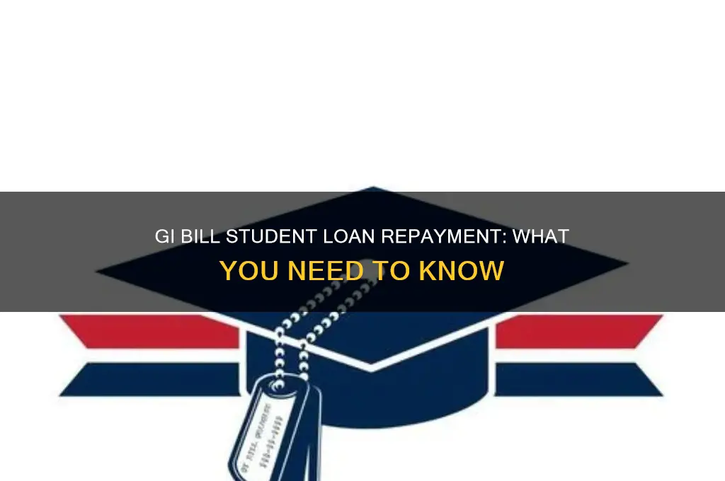 does gi bill pay back student loans